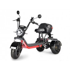 Электротрицикл WHITE SIBERIA TRIKE MINI BLACK 1500W(Колёса для бездорожья)