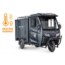 Грузовой электротрицикл Rutrike КАРГО Кабина Дуал обогрев 1500 60V1000W (Черный)