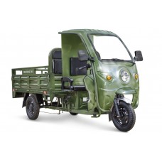 Грузовой электротрицикл Rutrike D4 NEXT КАБИНА 1800 60V1200W (зеленый)