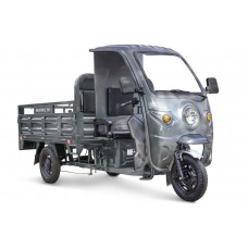 Грузовой электротрицикл Rutrike D4 NEXT КАБИНА 1800 60V1200W (серый)