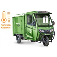 Грузовой электротрицикл Rutrike КАРГО Кабина Дуал обогрев 1500 60V1000W (Зеленый)