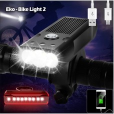 Велофонарь с задним габаритом Ekobike Light 2 (Светодиоды L2)